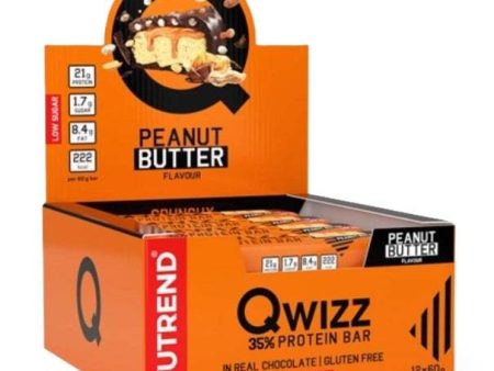 Nutrend Qwizz 35% Protein Bar, Peanut Butter - 12 x 60g Online Hot Sale