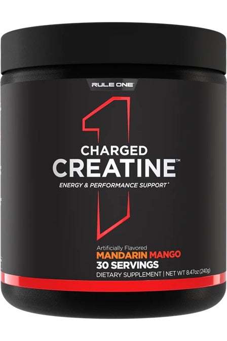 Rule One Charged Creatine, Mandarin Mango - 240 grams Supply