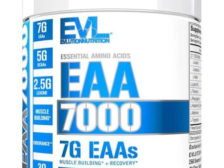 EVLution Nutrition EAA 7000, Unflavored - 237 grams Online