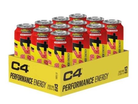 Cellucor C4 Performance Energy, Millions Strawberry - 12 x 500 ml Online