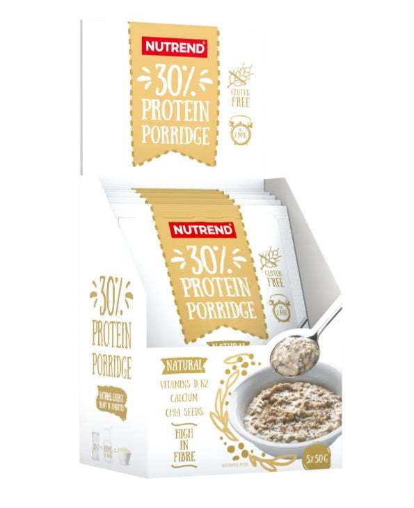 Nutrend 30% Protein Porridge, Natural - 5 x 50g For Sale