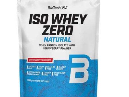 BioTechUSA Iso Whey Zero Natural, Strawberry - 1000 grams Online