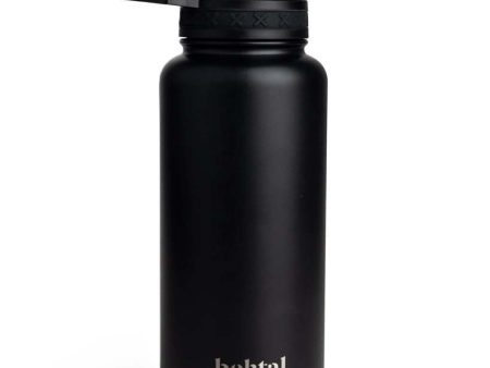 SmartShake Bohtal Insulated Sports Bottle, Black - 960 ml Fashion