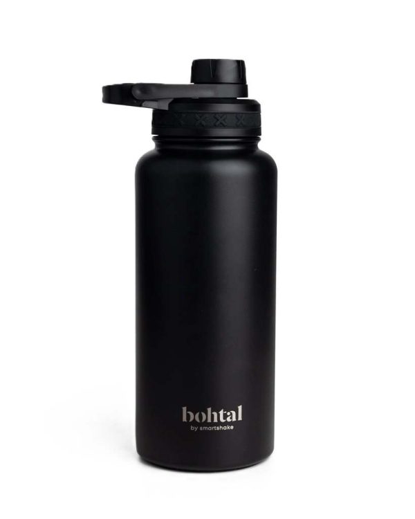 SmartShake Bohtal Insulated Sports Bottle, Black - 960 ml Fashion