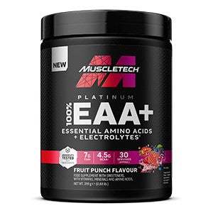 MuscleTech Platinum 100% EAA+, Fruit Punch - 393 grams Online now