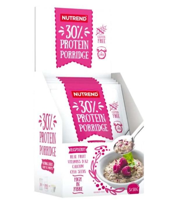 Nutrend 30% Protein Porridge, Raspberry - 5 x 50g Discount