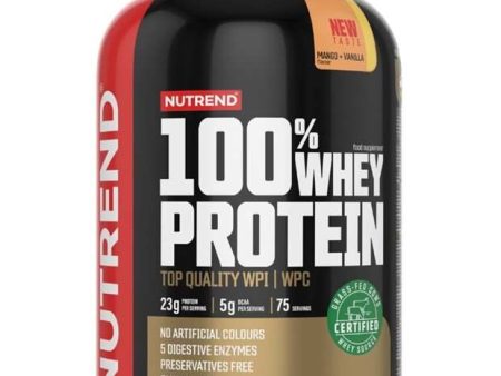 Nutrend 100% Whey Protein, Mango + Vanilla - 2250 grams Hot on Sale