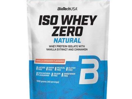 BioTechUSA Iso Whey Zero Natural, Vanilla-Cinnamon - 1000 grams For Sale