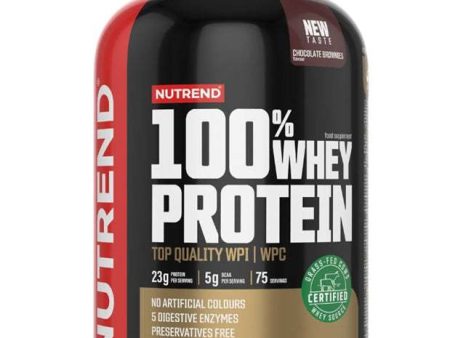 Nutrend 100% Whey Protein, Chocolate Brownies - 2250 grams For Cheap