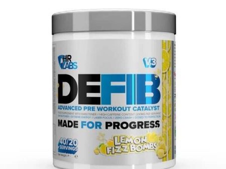 HR Labs Defib V3 - Advanced Pre Workout Catalyst, Lemon Fizz Bombs - 440 grams Discount