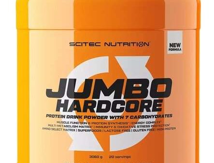 SciTec Jumbo Hardcore, Brittle White Chocolate - 3060 grams For Discount