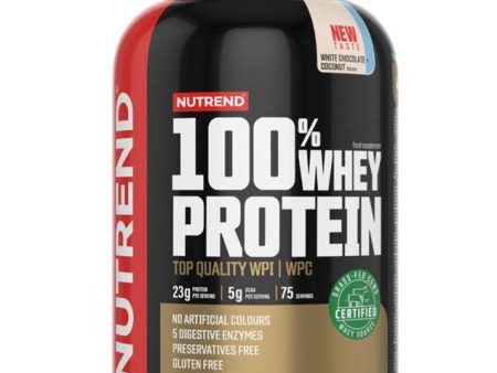 Nutrend 100% Whey Protein, White Chocolate + Coconut - 2250 grams Sale