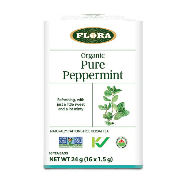 Flora - pure peppermint org  herbaltea  16 bags For Discount