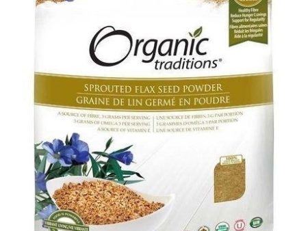 Organic traditions - sprouted flax seed powder - 454g Supply