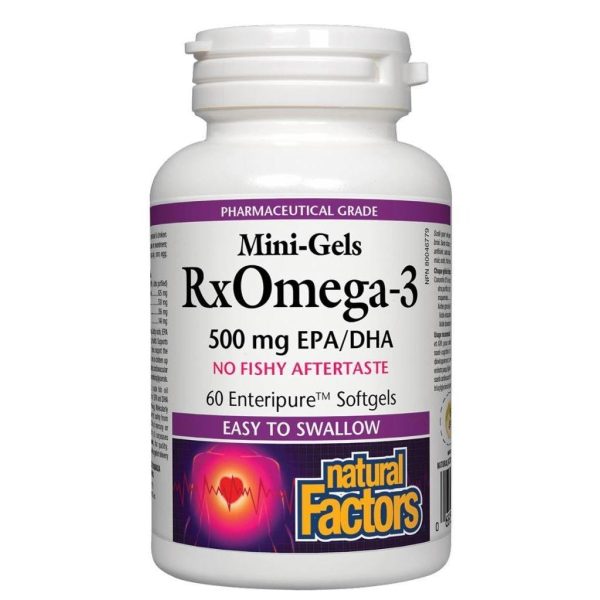 Natural factors - rxomega-3 mini-gels 500 mg Online