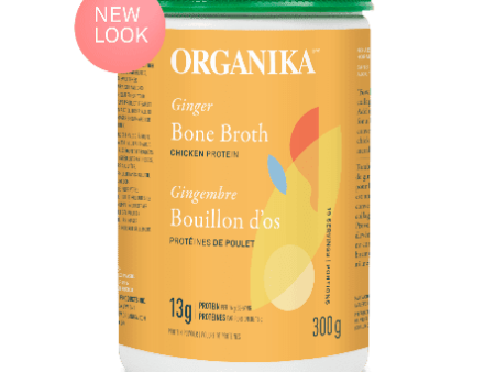 Organika - chicken bone broth protein powder with ginger - 300 g Online Sale