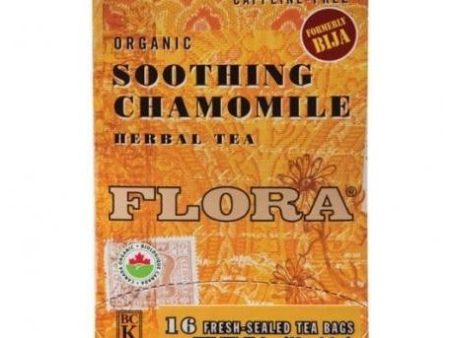 Flora - soothing chamomile organic herbal tea  16 bags Sale