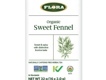 Flora - sweet fennel herbal tea 16 bags on Sale