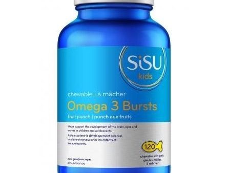 Sisu - omega 3 bursts - chewable fish for kids  (fruit punch 120 sgels) Online now