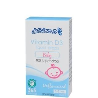 Platinum Delicious D Vitamin D3 Liquid 400 IU per drop Online Hot Sale