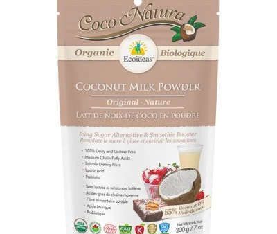 Ecoideas - organic coconut milk powder: original, 200 g Supply