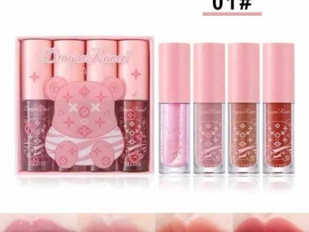 Dragon Ranee 04 Pcs Shine Water Lip Gloss Plumping Lip Oil LIP Gloss Online Sale